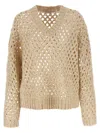 Brunello Cucinelli 'rustic Dazzling Net' Sweater