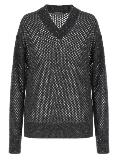 BRUNELLO CUCINELLI BRUNELLO CUCINELLI RUSTIC DAZZLING NET' SWEATER