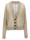 Brunello Cucinelli Plunging V-neck Sweater With Sequin Embellishments
