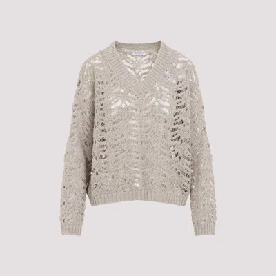 BRUNELLO CUCINELLI RUSTIC DAZZLING NET SWEATER