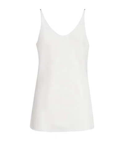 BRUNELLO CUCINELLI BRUNELLO CUCINELLI SABLE SILK CREPE TANK TOP
