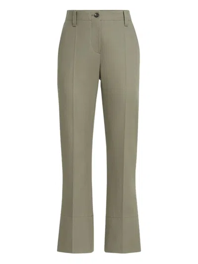 Brunello Cucinelli Sage Green Stretch Cotton Pant