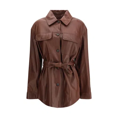 BRUNELLO CUCINELLI SAHARAN LEATHER JACKET
