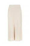 Brunello Cucinelli Long Skirt With Elasticized Waistband And Side Slits