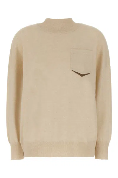 BRUNELLO CUCINELLI SAND CASHMERE SWEATER