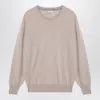 Brunello Cucinelli Cashmere Crew Neck Sweater With Contrasting Edge