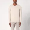 BRUNELLO CUCINELLI BRUNELLO CUCINELLI SAND-COLOURED CASHMERE SWEATER