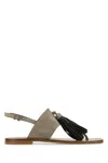 Brunello Cucinelli Chic Tassel Detail Flat Sandals