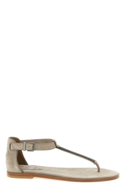 Brunello Cucinelli Sandalo 'precious Strap'