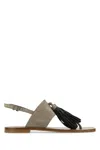 Brunello Cucinelli Chic Tassel Detail Flat Sandals