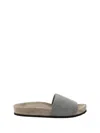 Brunello Cucinelli Monili Flat Pool Slide Sandals