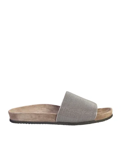 Brunello Cucinelli Sandals In Gray