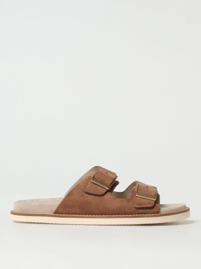 BRUNELLO CUCINELLI SANDALS BRUNELLO CUCINELLI MEN COLOR BROWN,425390032