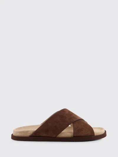 Brunello Cucinelli Sandals  Men Color Mud In Brown
