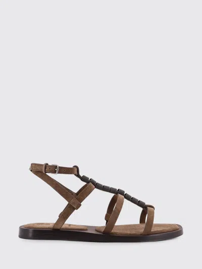 Brunello Cucinelli Sandals  Men Color Mud In Brown