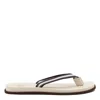 Brunello Cucinelli Ivory Pool Slides In Multicolor