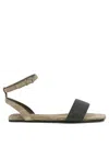 BRUNELLO CUCINELLI BRUNELLO CUCINELLI SANDALS WITH PRECIOUS STRAP