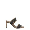 Brunello Cucinelli Sandals Women Suede Beige/silver