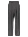 Brunello Cucinelli Sartorial Baggy Pants Gray In Black