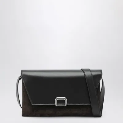 BRUNELLO CUCINELLI BRUNELLO CUCINELLI SARTORIAL BROWN SUEDE AND CALF LEATHER BAG