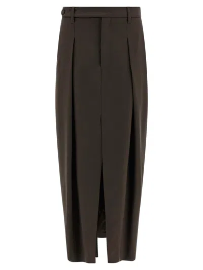 BRUNELLO CUCINELLI BRUNELLO CUCINELLI 'SARTORIAL CURVED' SKIRT