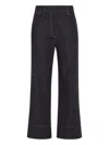 Brunello Cucinelli The Sartorial Square Jeans With Contrasting Stitiching In Black
