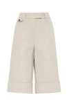 Brunello Cucinelli Sartorial Long Bermuda Shorts In Desert