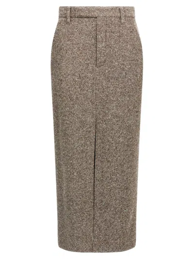 BRUNELLO CUCINELLI SARTORIAL PENCIL SKIRTS MULTICOLOR