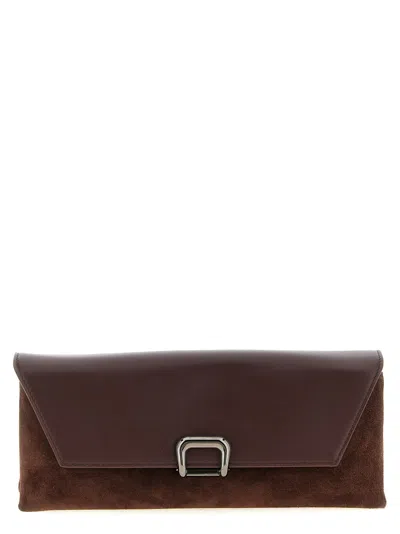 Brunello Cucinelli Sartorial Pouch In Burgundy