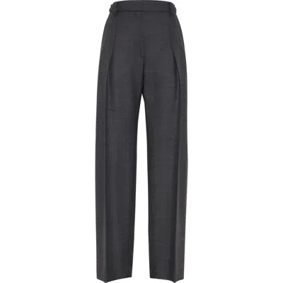 Brunello Cucinelli Sartorial Relaxed Trousers In Gray