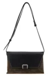 Brunello Cucinelli Suede And Leather Sartorial Cross-body Bag In Brown
