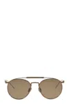 Brunello Cucinelli Womens Gold Bc2004st Sartorial Sunset Phantos-frame Titanium Sunglasses In Brown