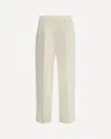 Brunello Cucinelli Sartorial Track Trousers In Virgin Wool Crêpe Fluid Twill In White