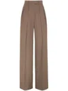 Brunello Cucinelli Sartorial Wide Trousers In Brown