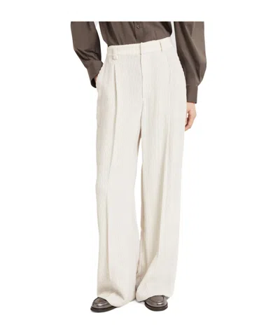 Brunello Cucinelli Sartorial Wide-leg Trousers In Multi