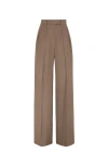 Brunello Cucinelli Sartorial Wide Trousers In Cocoa