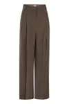 Brunello Cucinelli Sartorial Wide Trousers In Fluid Viscose And Linen Twill