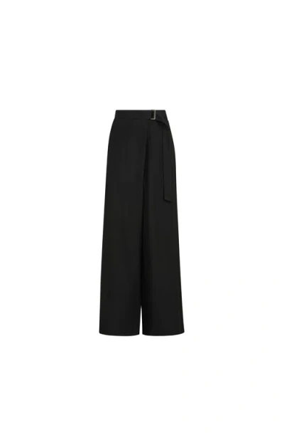 Brunello Cucinelli Sartorial Wrap Trousers In Black