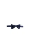 Brunello Cucinelli Satin Bow Tie In Blue