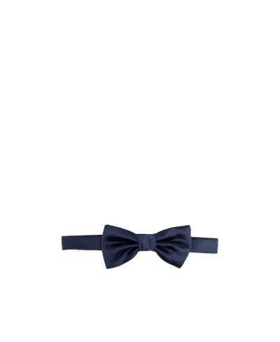 Brunello Cucinelli Kids' Satin Bow Tie In Blue