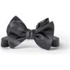 Brunello Cucinelli Silk-cotton Blend Bow Tie In Black