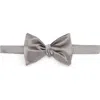 Brunello Cucinelli Satin Bowtie In Gray
