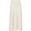 Brunello Cucinelli Satin Cady Fluid Pencil Skirt In White