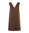Brunello Cucinelli Sleeveless Mini Dress In Brown