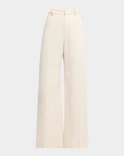 Brunello Cucinelli Satin Cady Wide-leg Pants