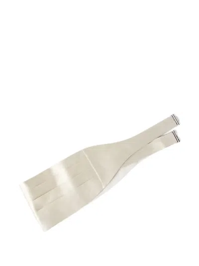 Brunello Cucinelli Kummerbund Aus Satin In White