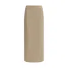 Brunello Cucinelli Women Satin Midi Skirt In Neutral