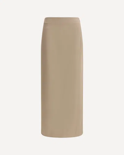 BRUNELLO CUCINELLI SATIN MIDI SKIRT