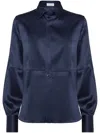 Brunello Cucinelli Satin Shirt With Monili