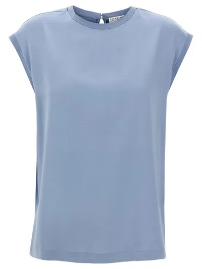 BRUNELLO CUCINELLI BRUNELLO CUCINELLI SATIN T-SHIRT